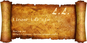 Linzer Lúcia névjegykártya
